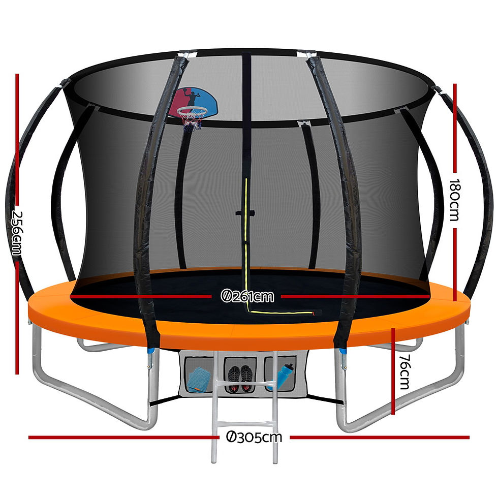 Thumbnail: Everfit 10FT Trampoline Rebounder Orange
