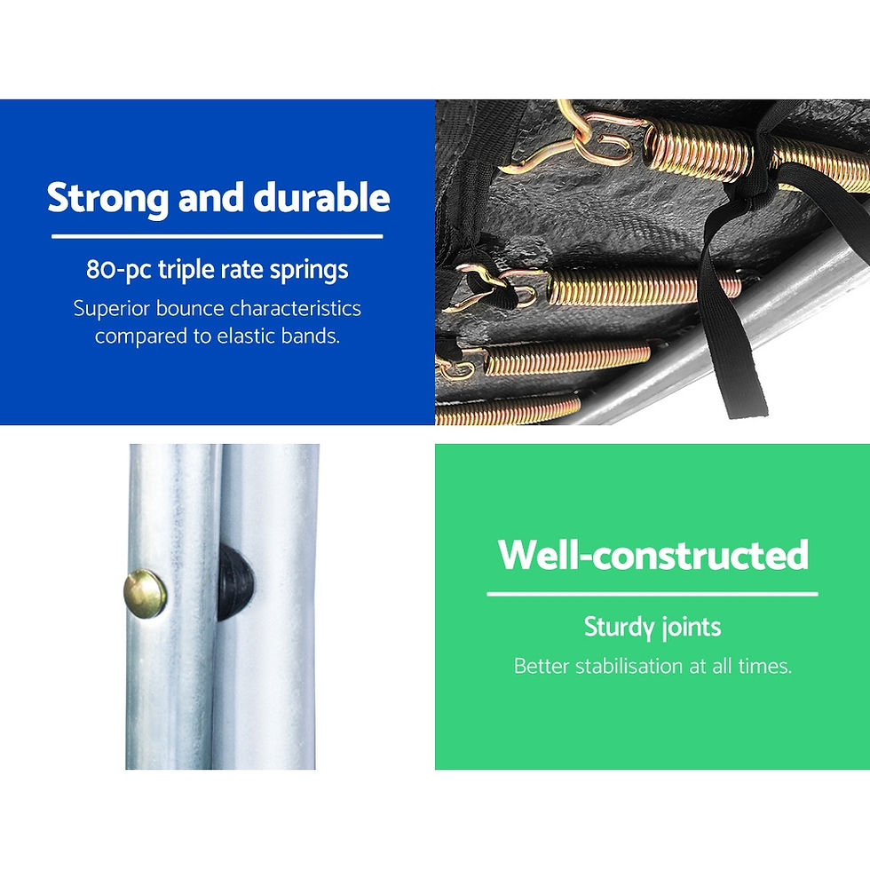 Thumbnail: Everfit 14ft Trampoline Basketball Hoop Orange