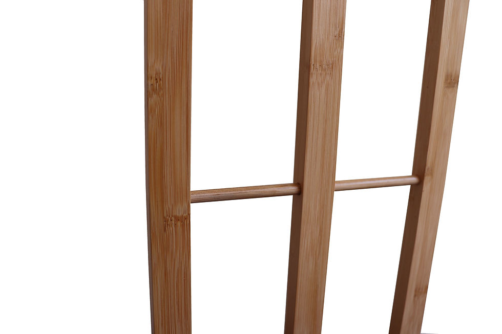 Thumbnail: Bamboo Metal Towel Rack 3-Tier Freestanding