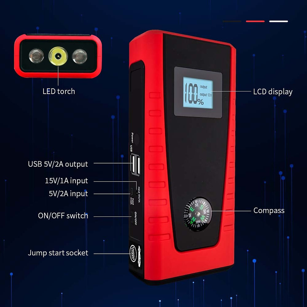 Thumbnail: E-POWER 25000mAh Jump Starter Portable 12V