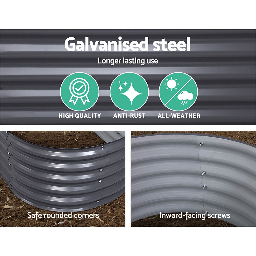 Thumbnail: Greenfingers Garden Bed 160X80X42cm Oval