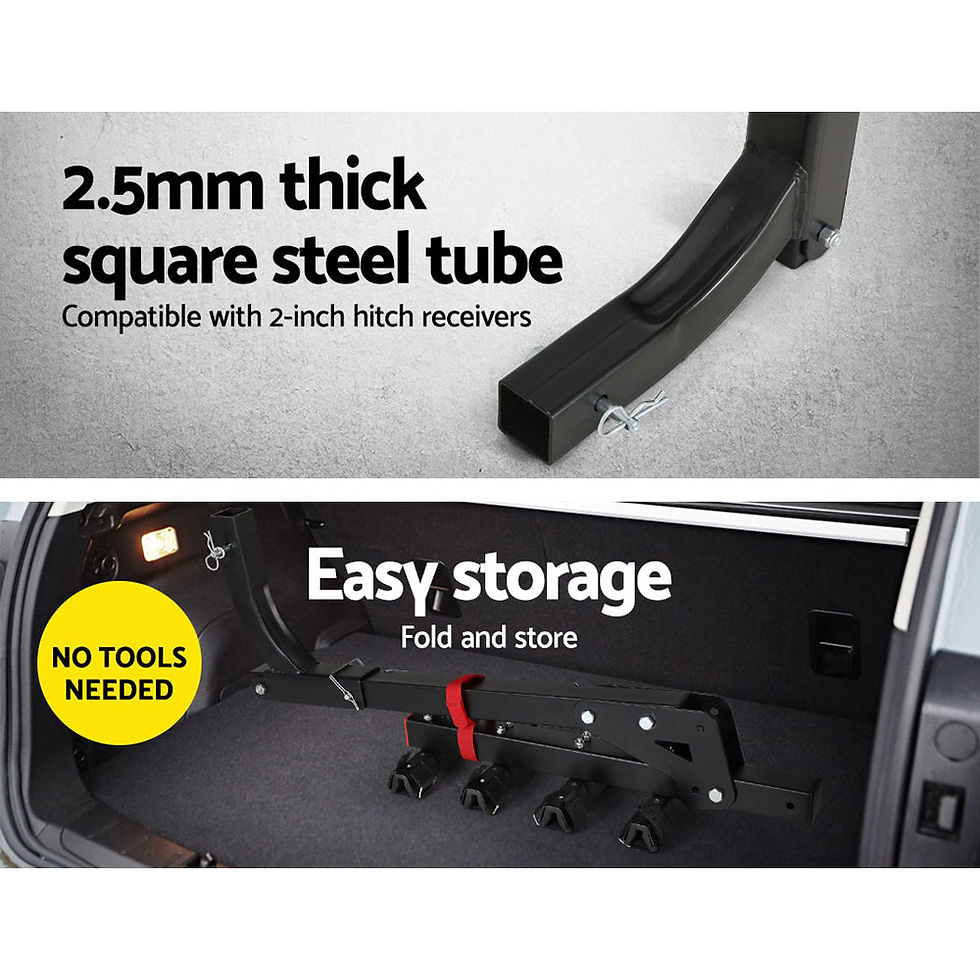 Thumbnail: Giantz 22 Inch 4 Bike Foldable Rear Car Bike Rack