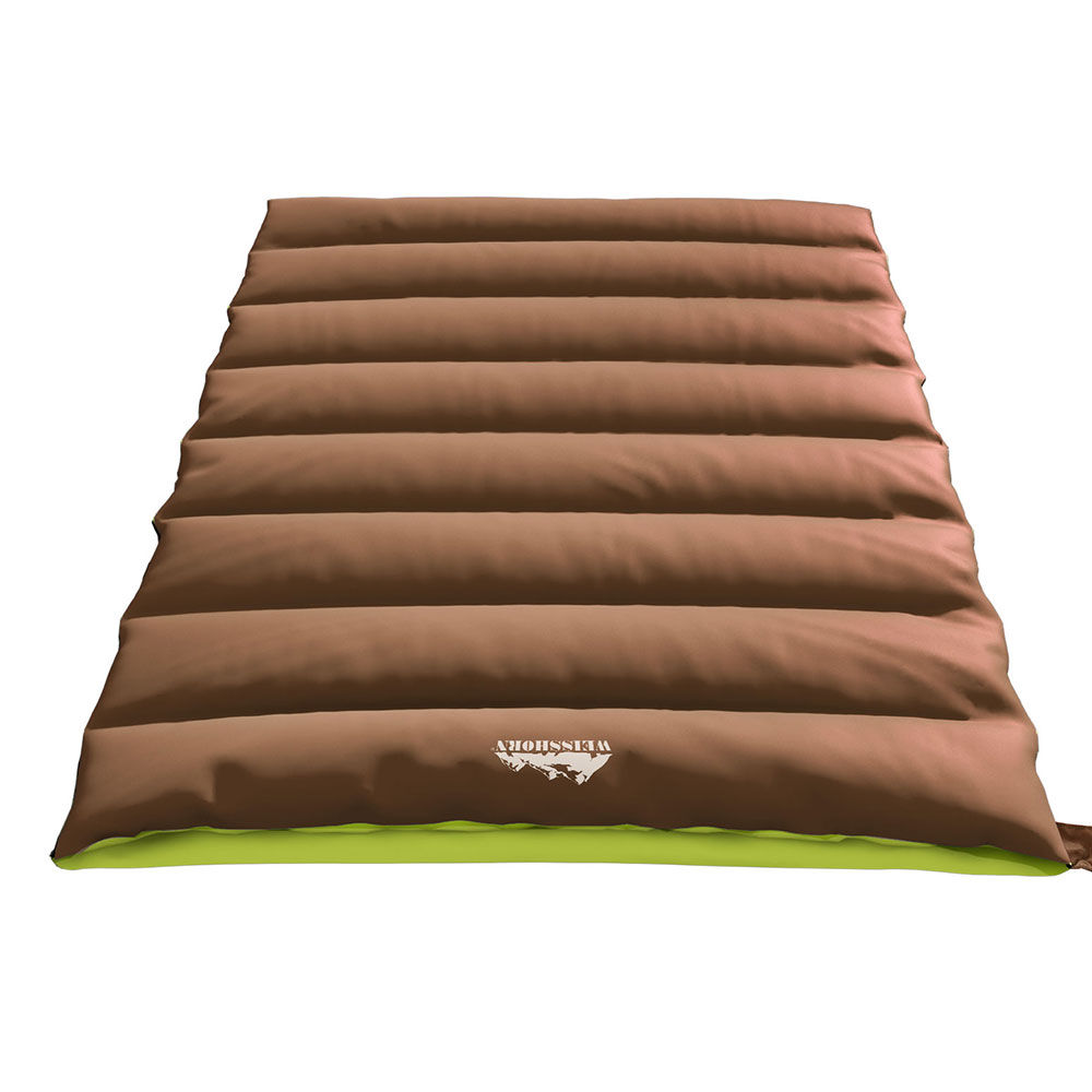 Weisshorn Sleeping Bag Double Thermal Brown