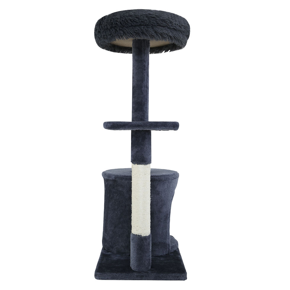 Thumbnail: i.Pet Cat Tree 94cm Scratching Post Tower Grey
