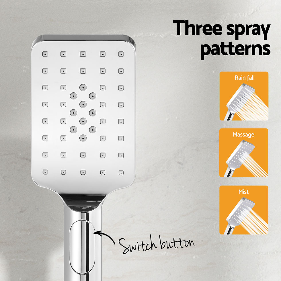 Thumbnail: Handheld Shower Head Holder 3.1'' High Pressure Silver