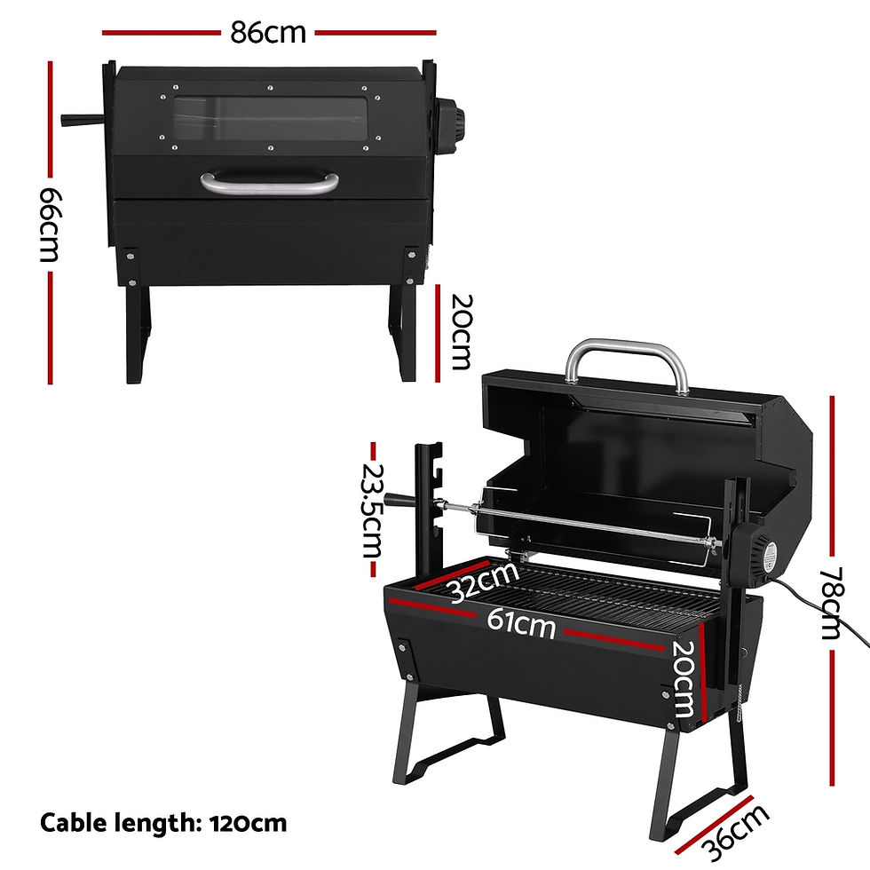 Thumbnail: Grillz BBQ Grill Charcoal Electric Smoker Roaster