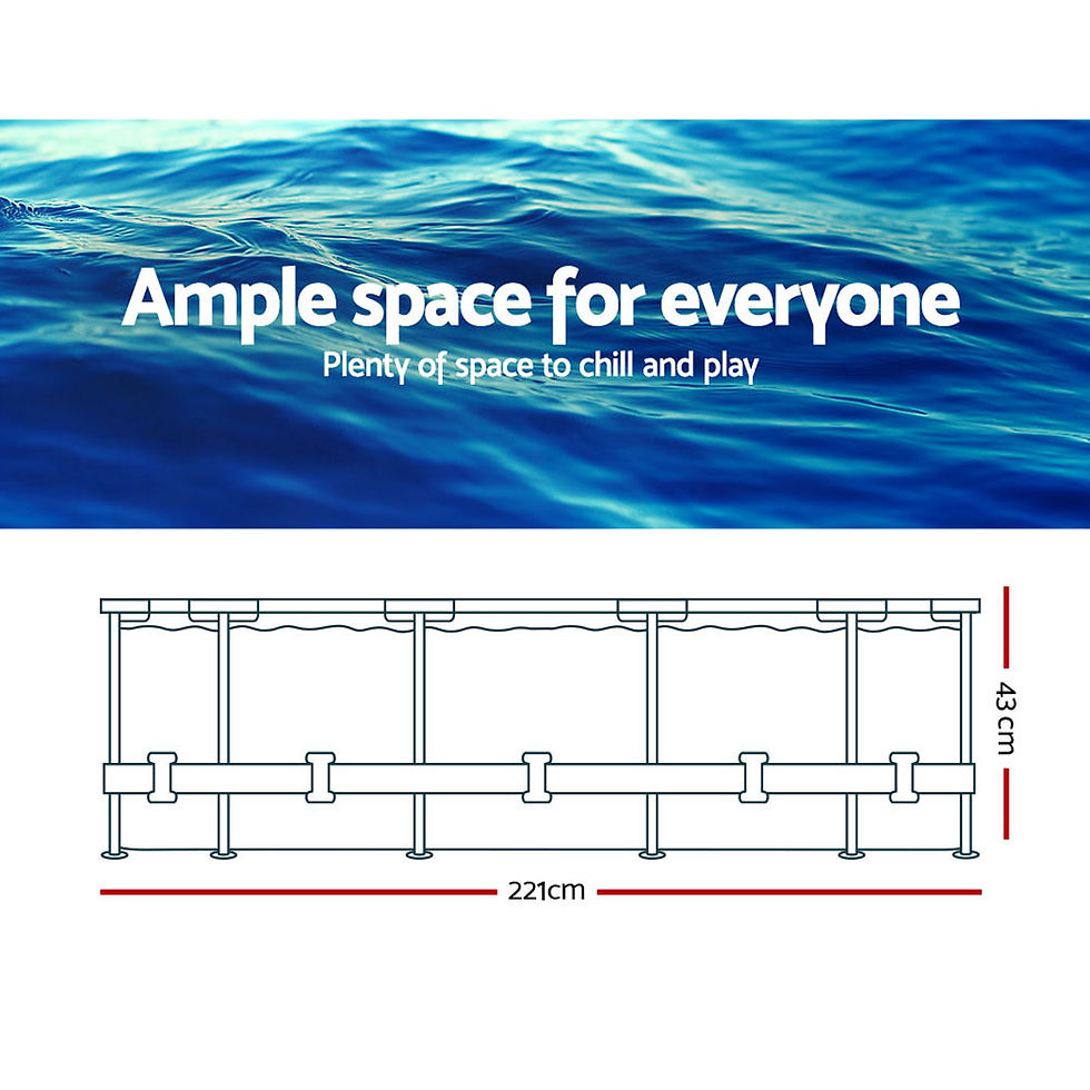 Thumbnail: Bestway Swimming Pool 221x150x43cm Steel Frame Above Ground 1200L