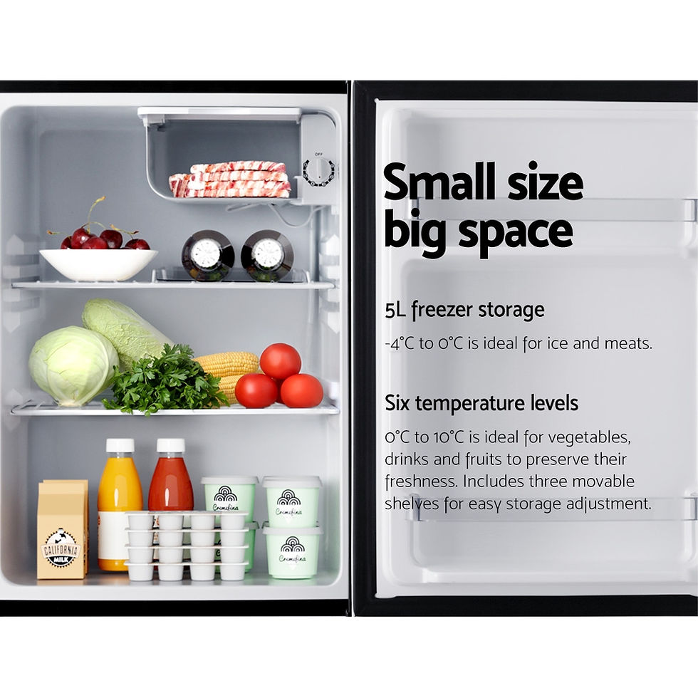 Thumbnail: Devanti 70L Bar Fridge Black