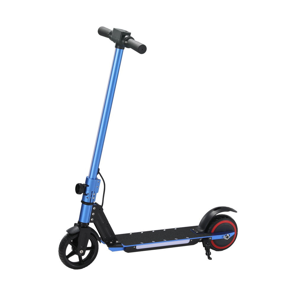 Electric Scooter 130W 16KM/H LED Light Folding Blue