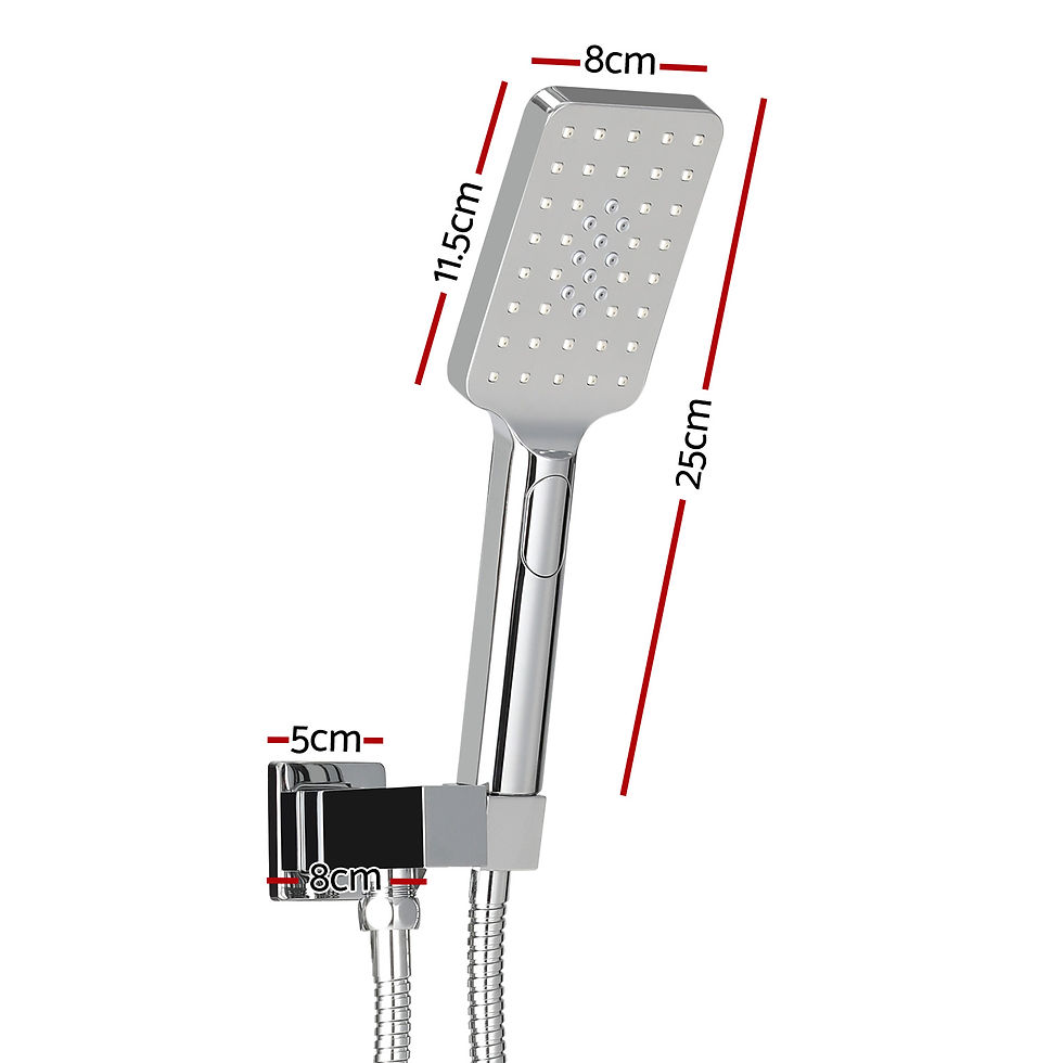 Thumbnail: Handheld Shower Head Holder 3.1'' High Pressure Silver