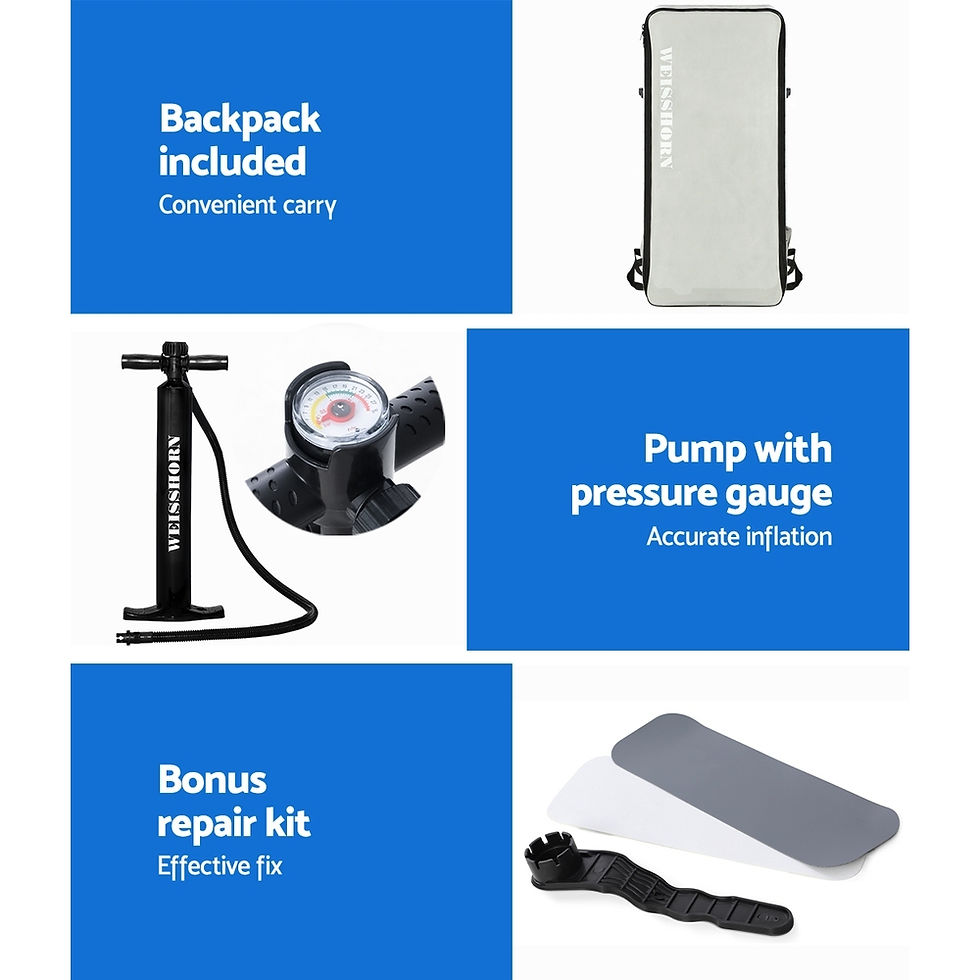 Thumbnail: Weisshorn Stand Up Paddle Board Inflatable 11ft Paddleboard