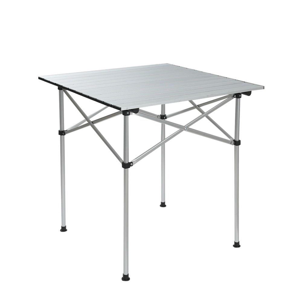Weisshorn Camping Table Roll Up Aluminum Portable 70CM