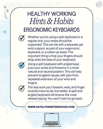 Text about Ergonomic Keyboards continued