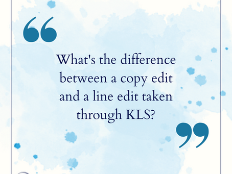 What’s the difference between a copy and line edit?