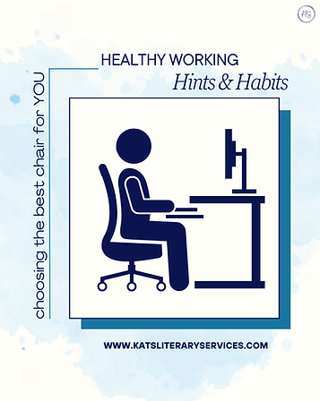 Side view of a person sitting on an office chair at a desk.