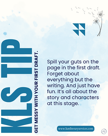 Get messy with first draft tip text