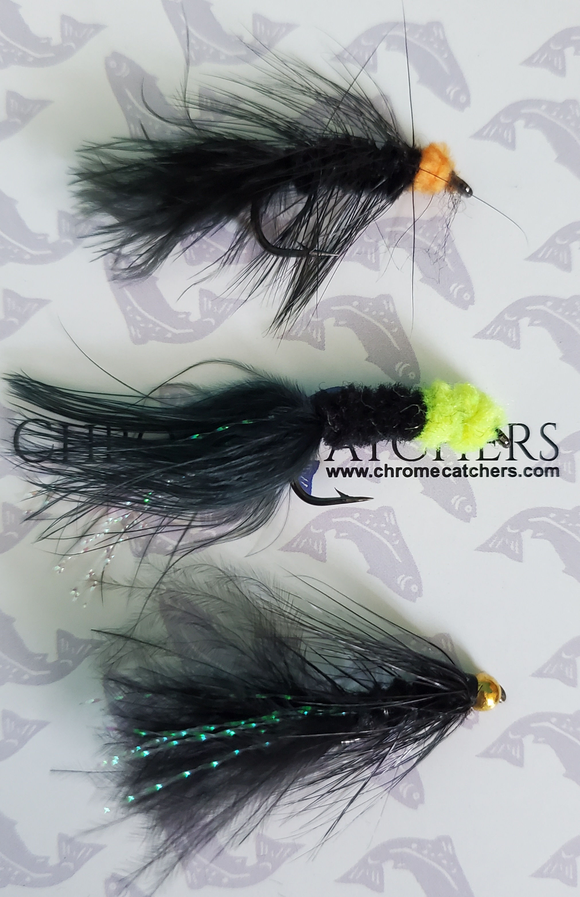 3pk Black Leaches (size 8)