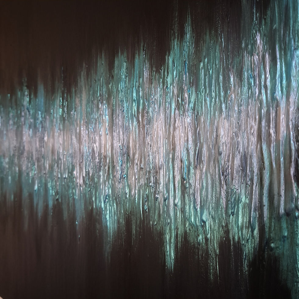 Thumbnail: Black Textured Metallic Soundwave Painting