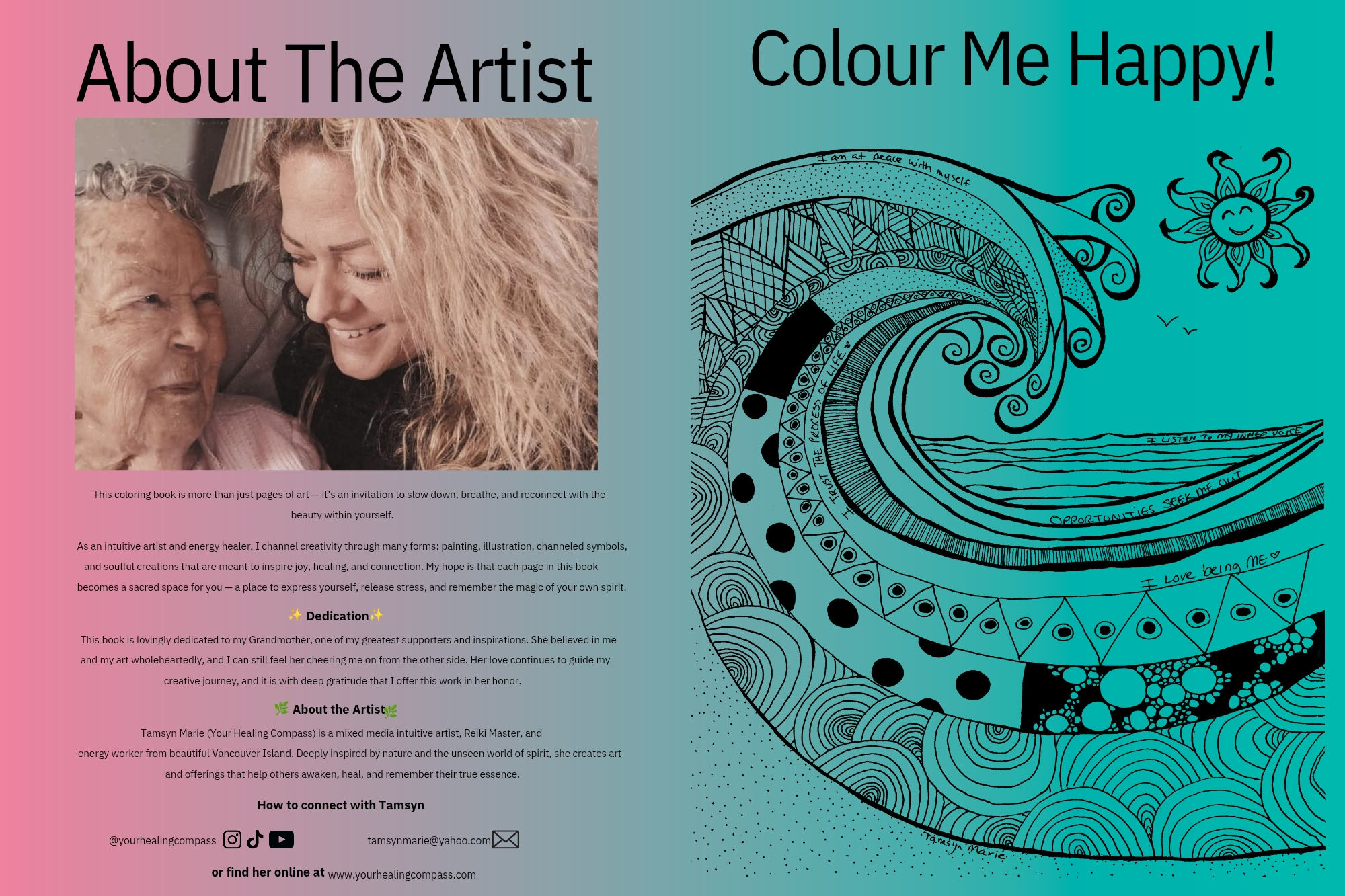 Tamsyns (Printable) Affirmation Coloring Book