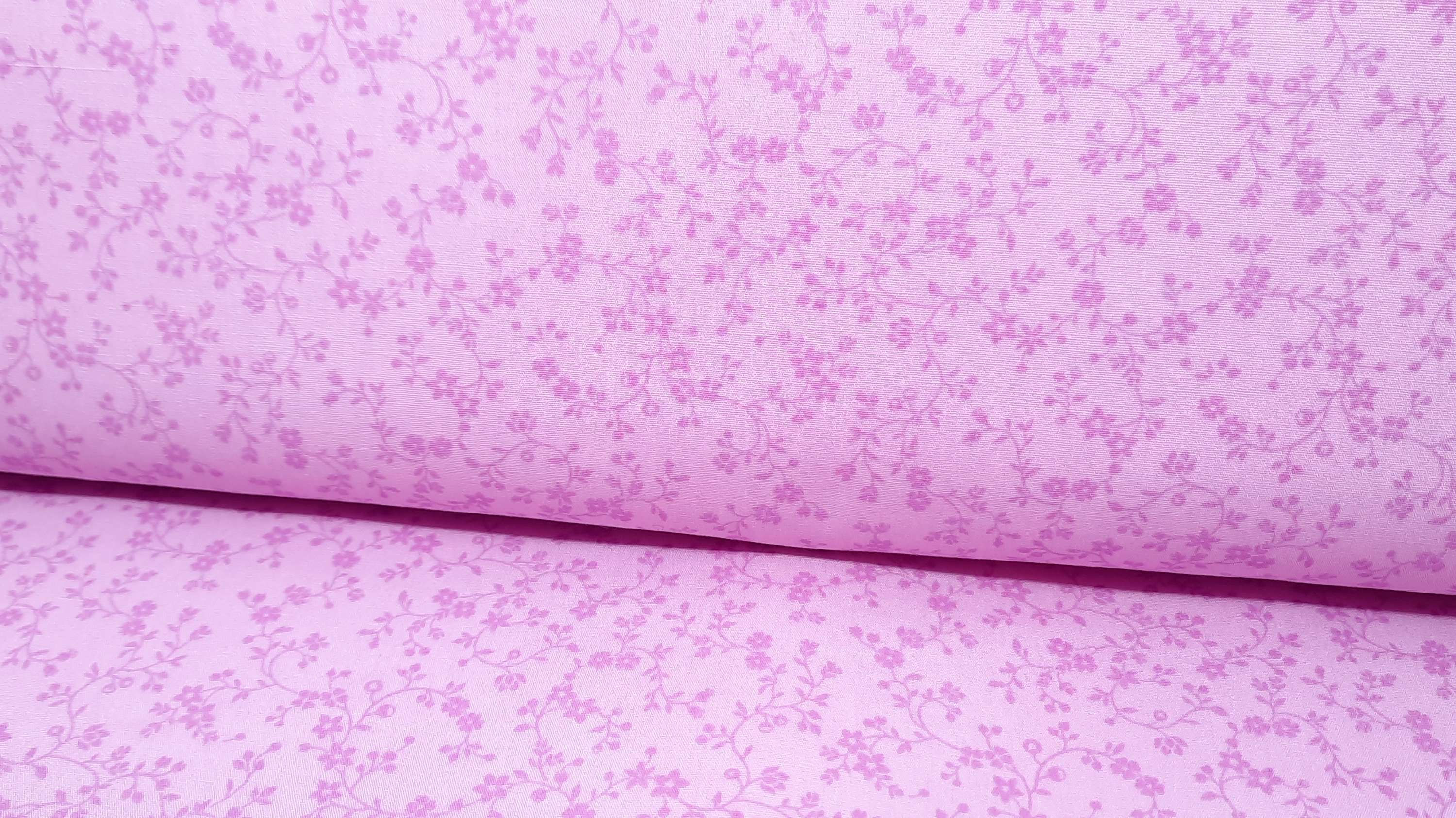 Color Theory Greta Lynn Flowery Vines Pink, 0,5 m