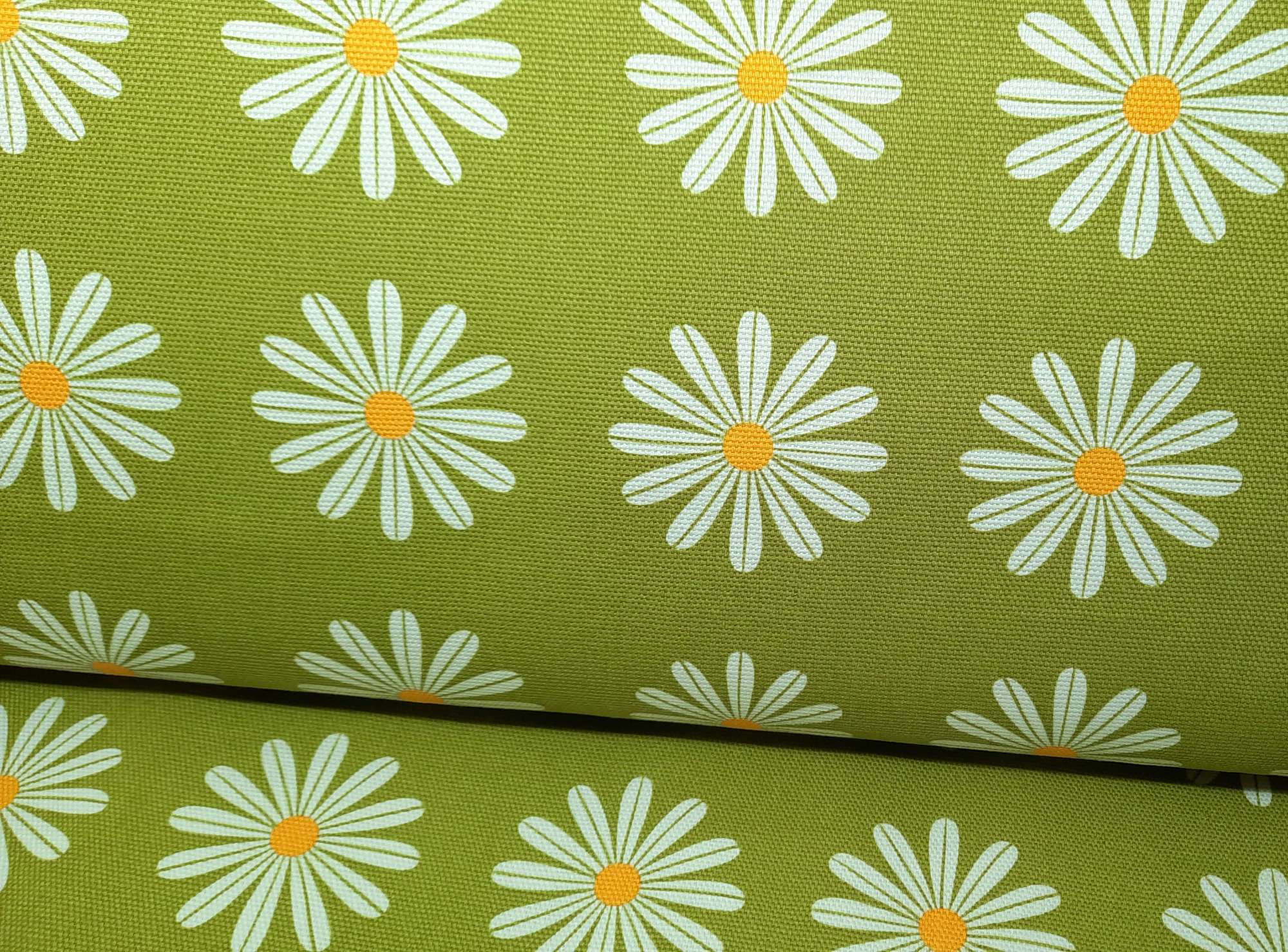 kanvas Flower Bloom  Choose Happy Olive, 0,5 meter