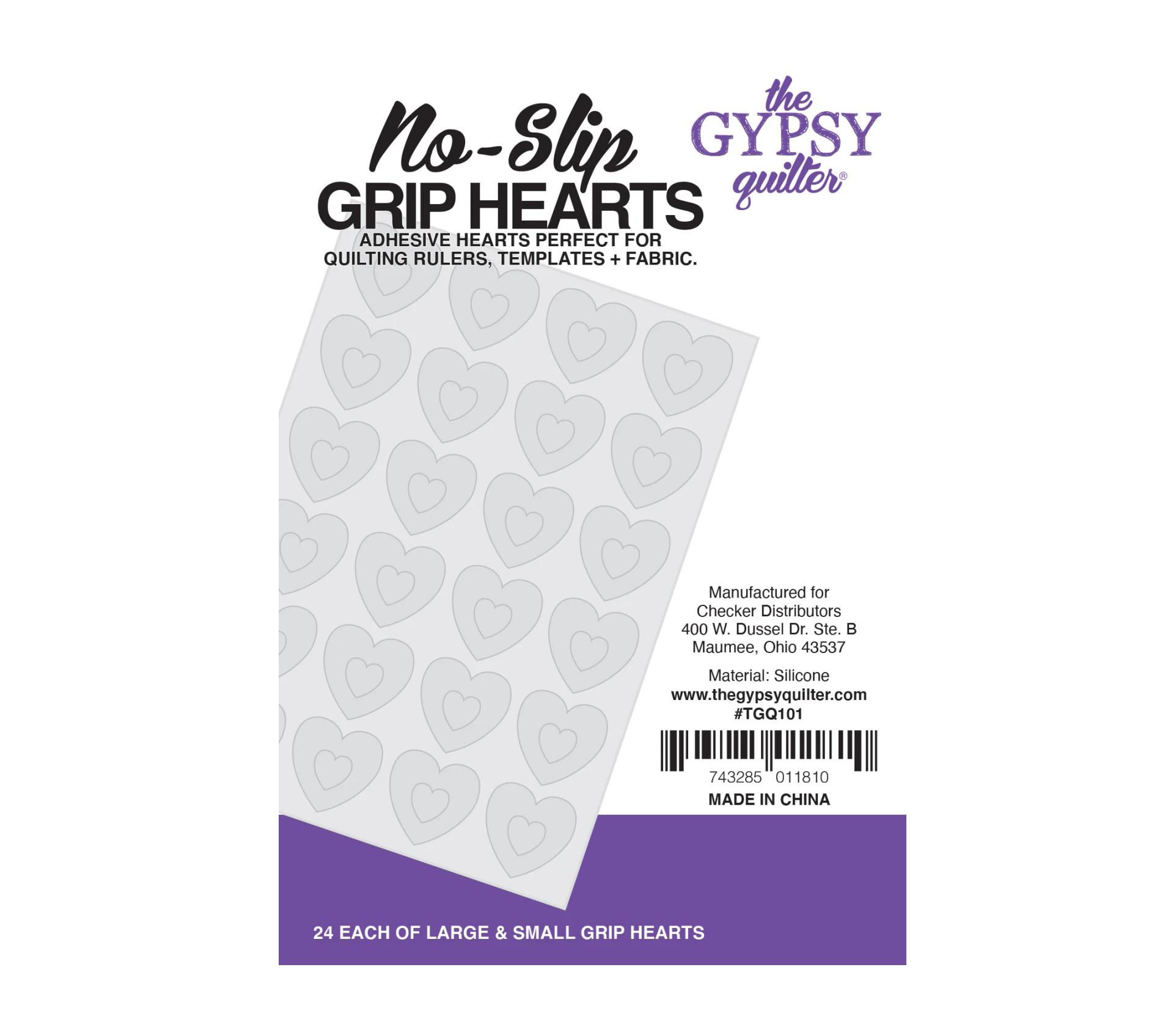 The Gypsy Quilter No Slip Grip Hearts