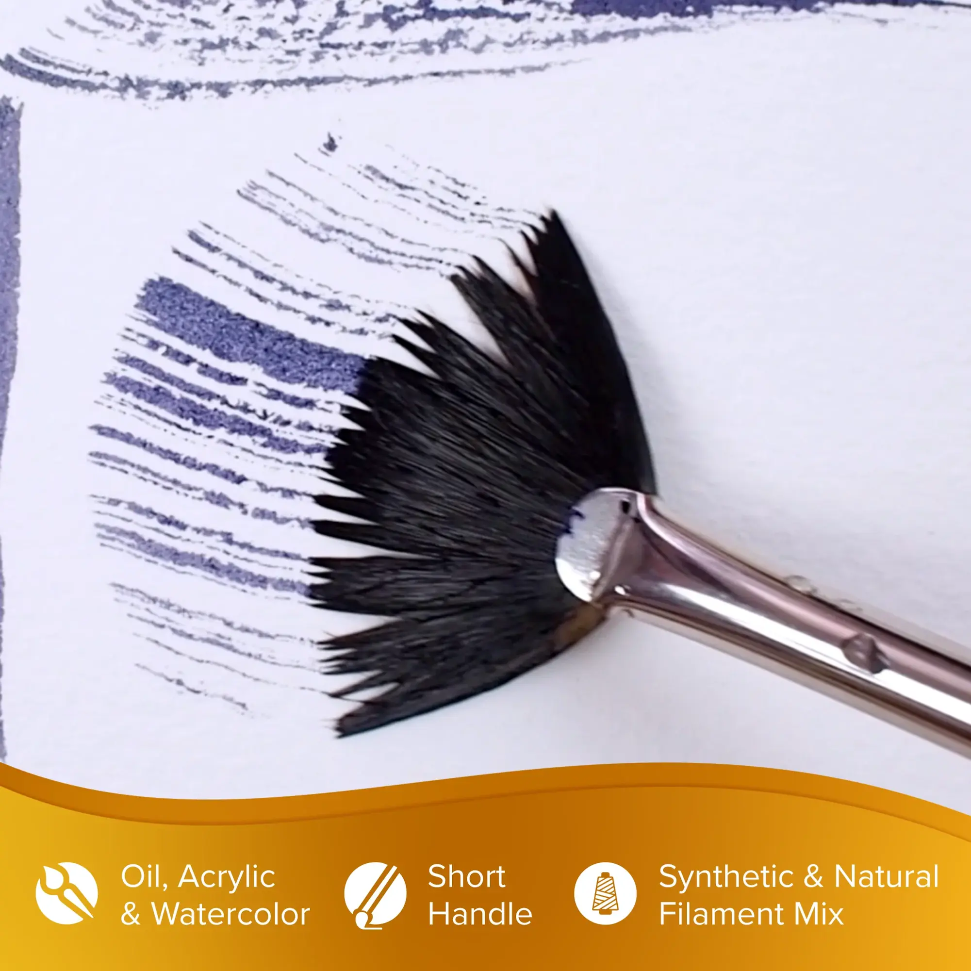 Silver Brush-2004S Golden Natural®-Fan  扇形筆頭