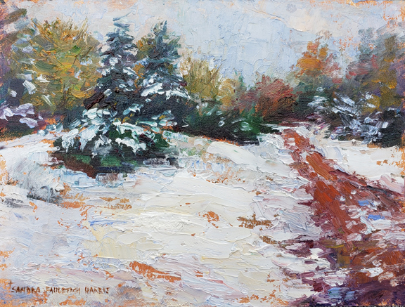 Fresh Snow 6 x 8 oil