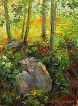Leaning into Fall 8 x 6 oil