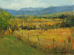 Up on the Hill 6 x 8 oil
