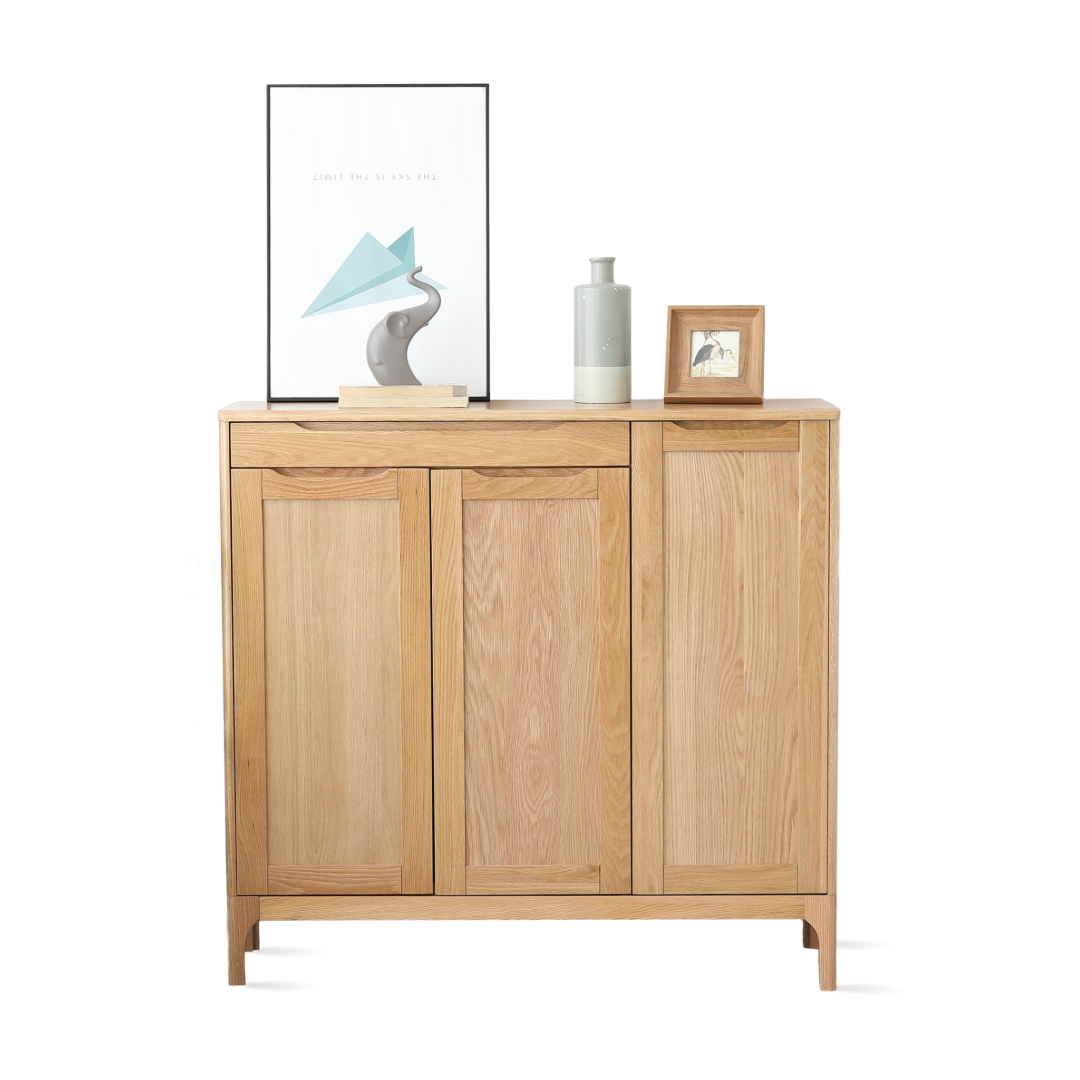 FRAIS-美國FAS級橡木三門實木鞋櫃