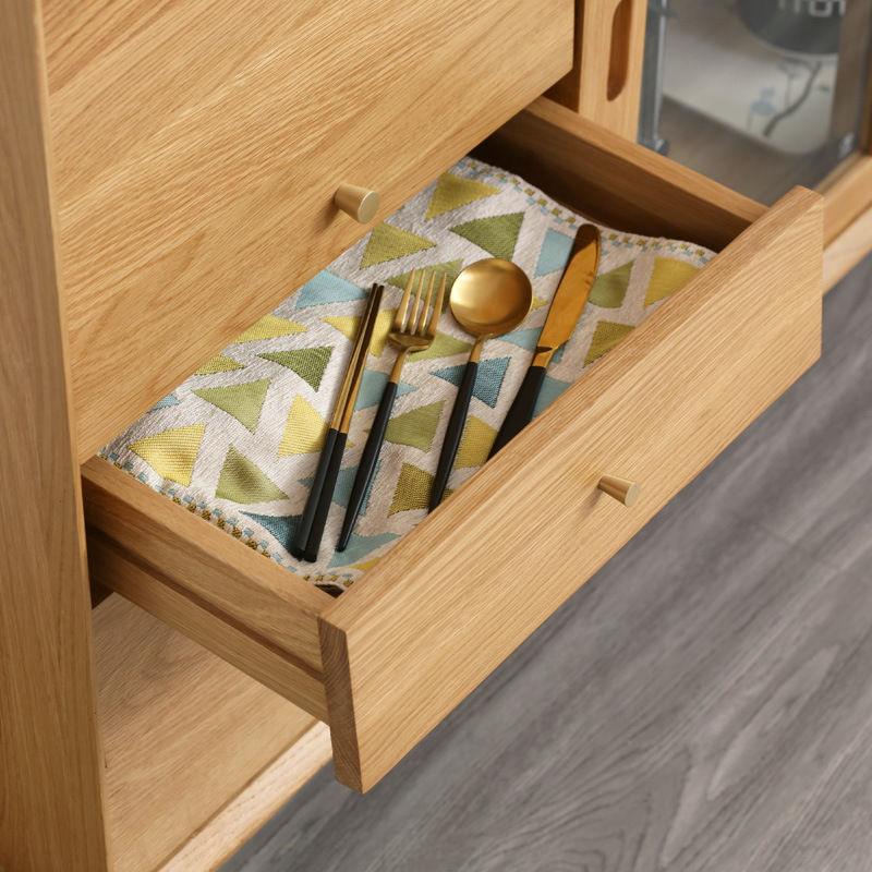 Thumbnail: FRAIS-美國FAS級橡木實木玻璃餐邊櫃