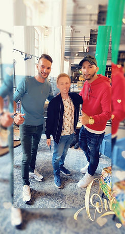 Mark Abdelli et Nathan Roy avec Anthony Lyricos 