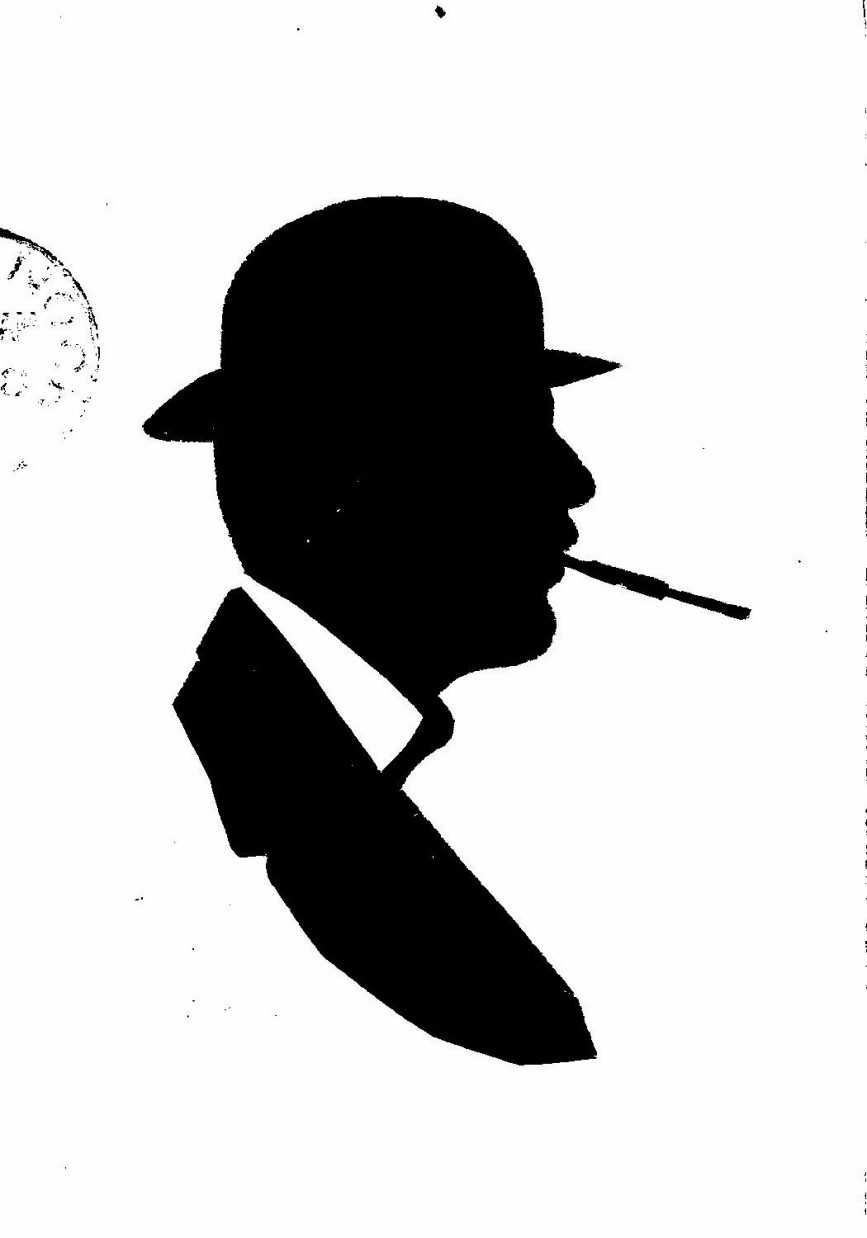 Silhouette of William Thomas Bond 1905