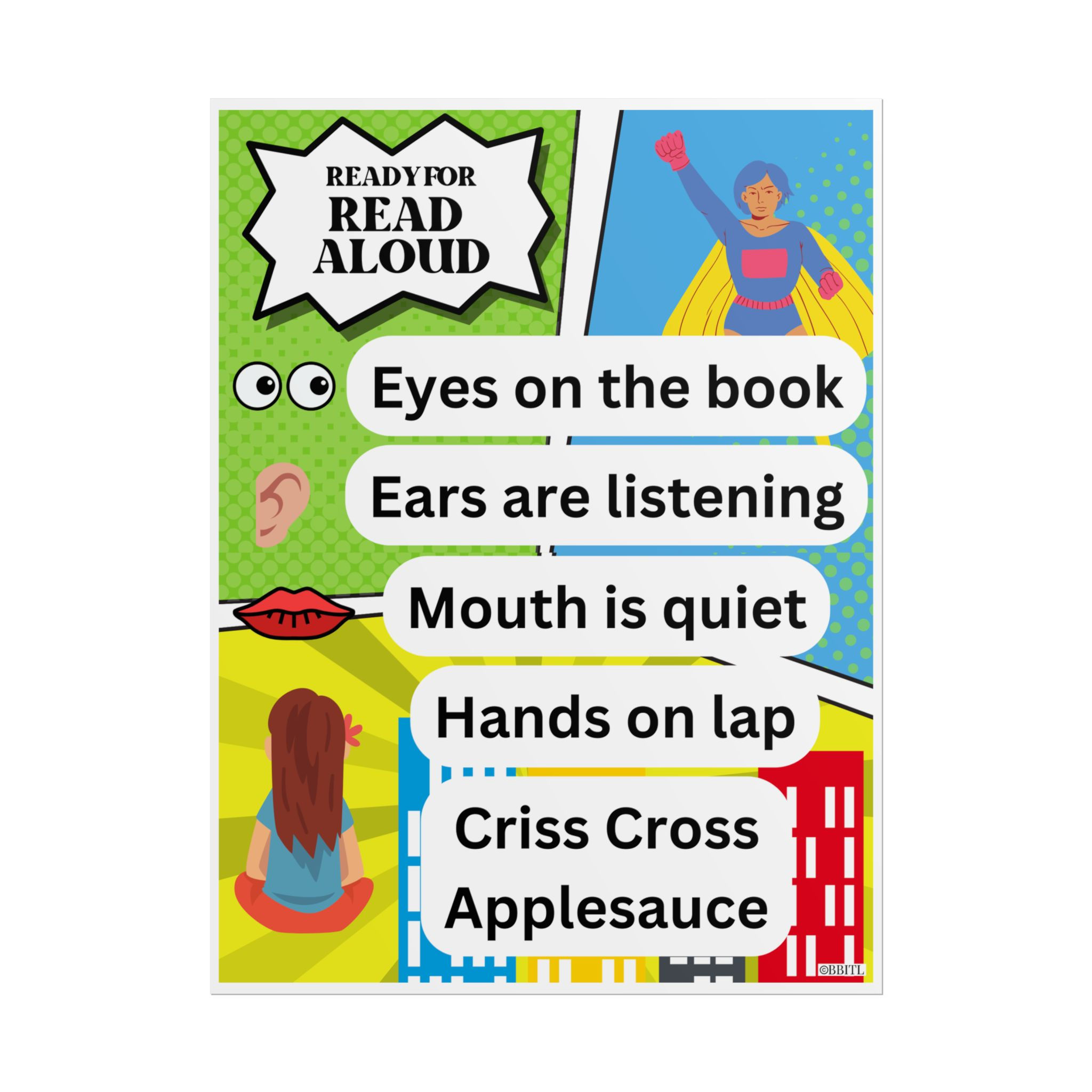 Ready for Read Aloud Comics Checklist Poster