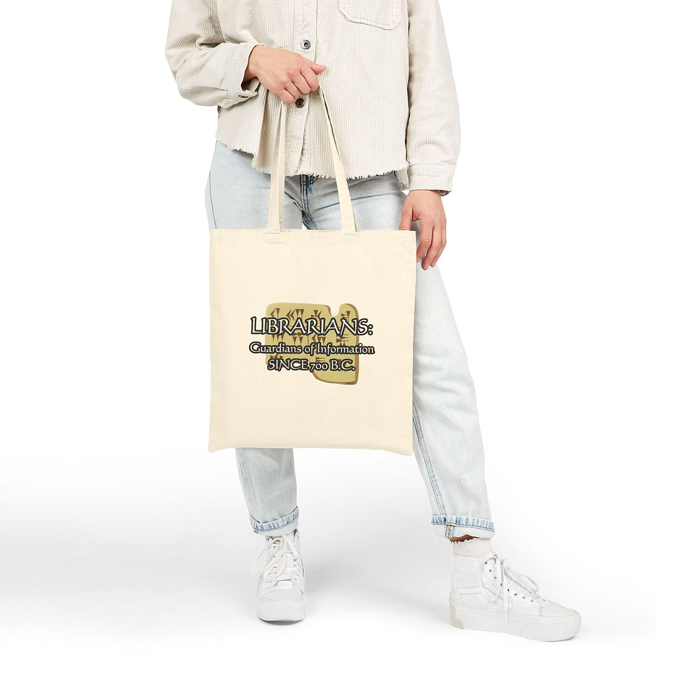 Thumbnail: Librarians Guardian of Information Canvas Tote Bag