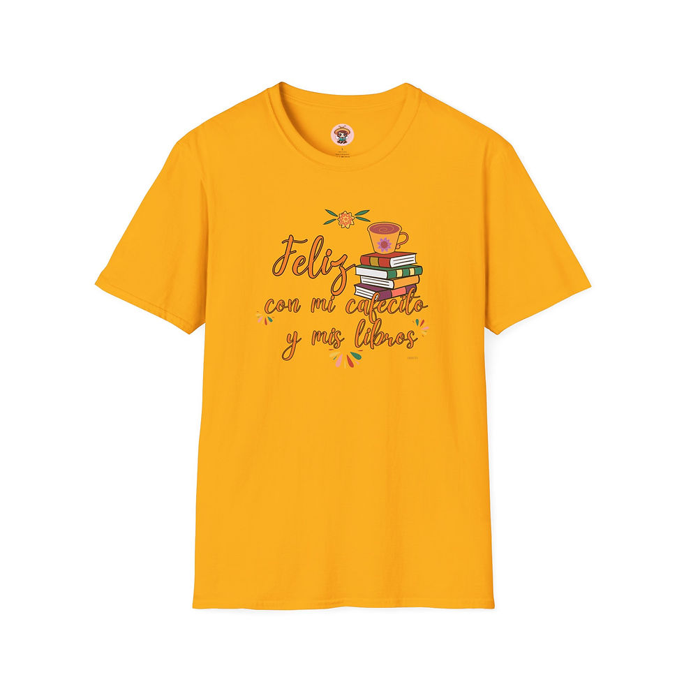 Thumbnail: "Feliz con mi cafecito y mis libros" Softstyle T-Shirt