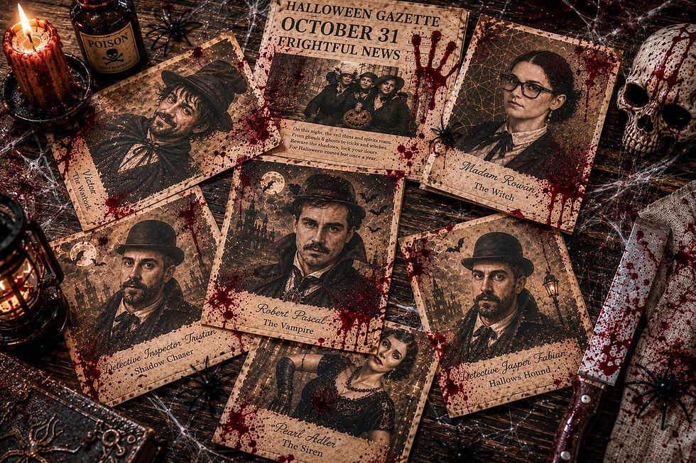 MURDER, MAYHEM & MYSTERY - DEATH AMONG THE SHADOWS - THURSDAY 29TH OCTOBER