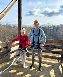 Ziplining in the Smoky Mountains