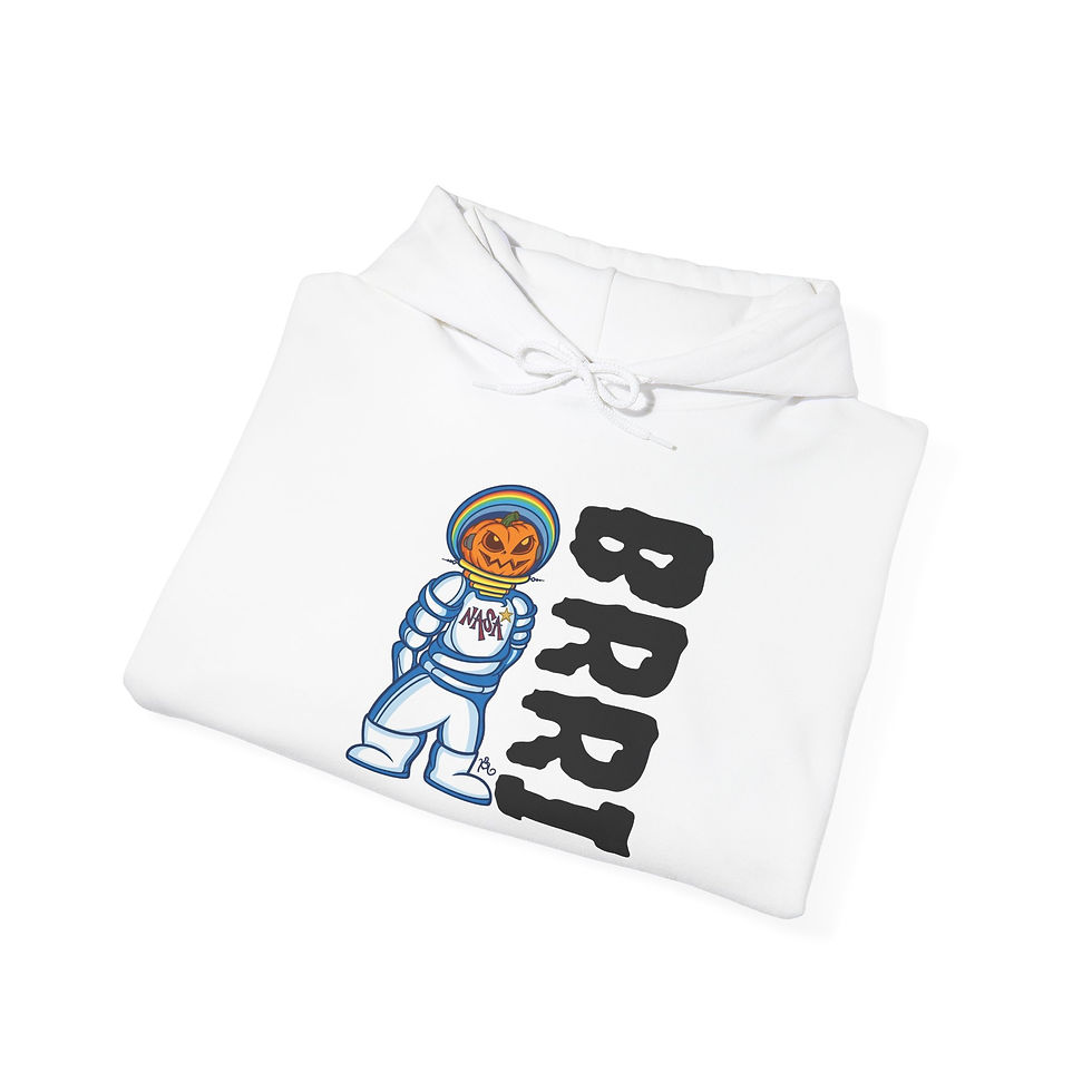 Thumbnail: Astronaut 'BRRI' Hoodie — Cute Space Graphic Pullover