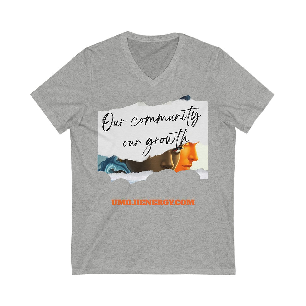 Unisex Jersey Short Sleeve V-Neck Tee