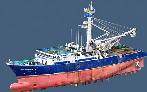 Fishing Vessel Laser Scanning for retrofit