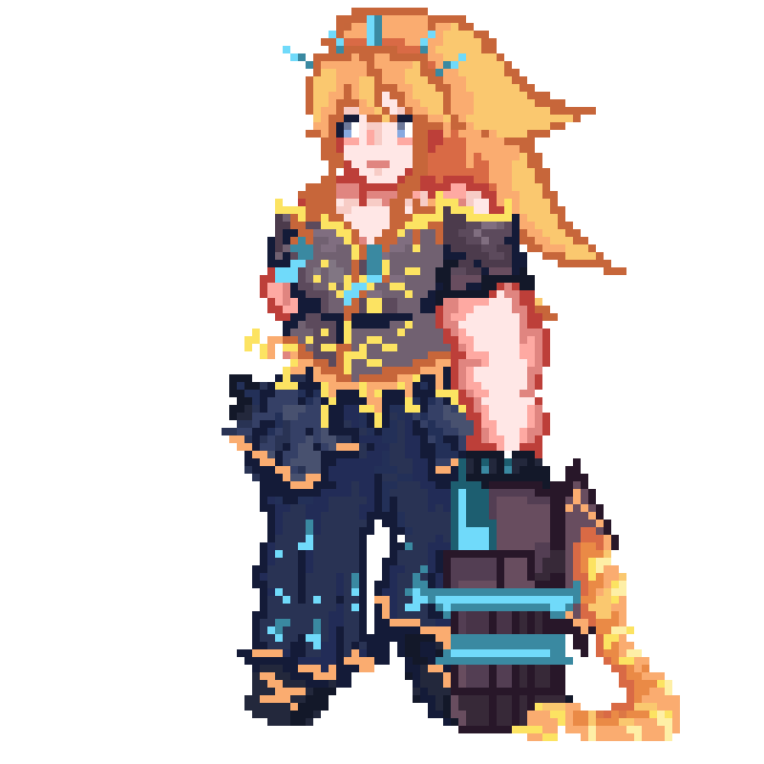 idol 1 gun hold animation