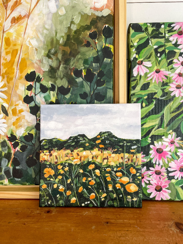 Thumbnail: In the Flower Field | 10x10"