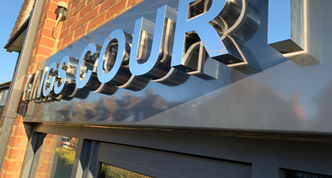 Built up backlit letters