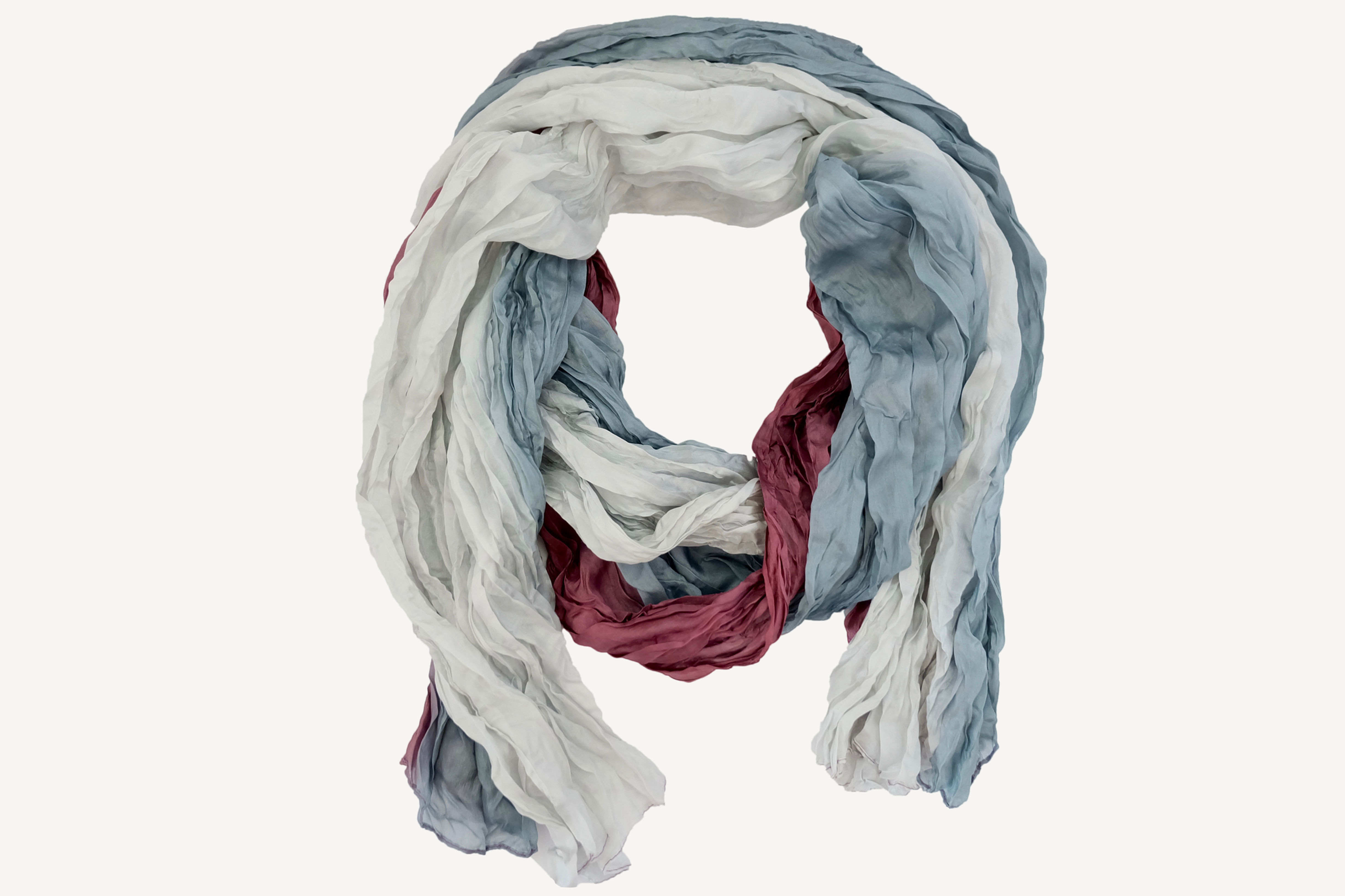 Silk crash scarf