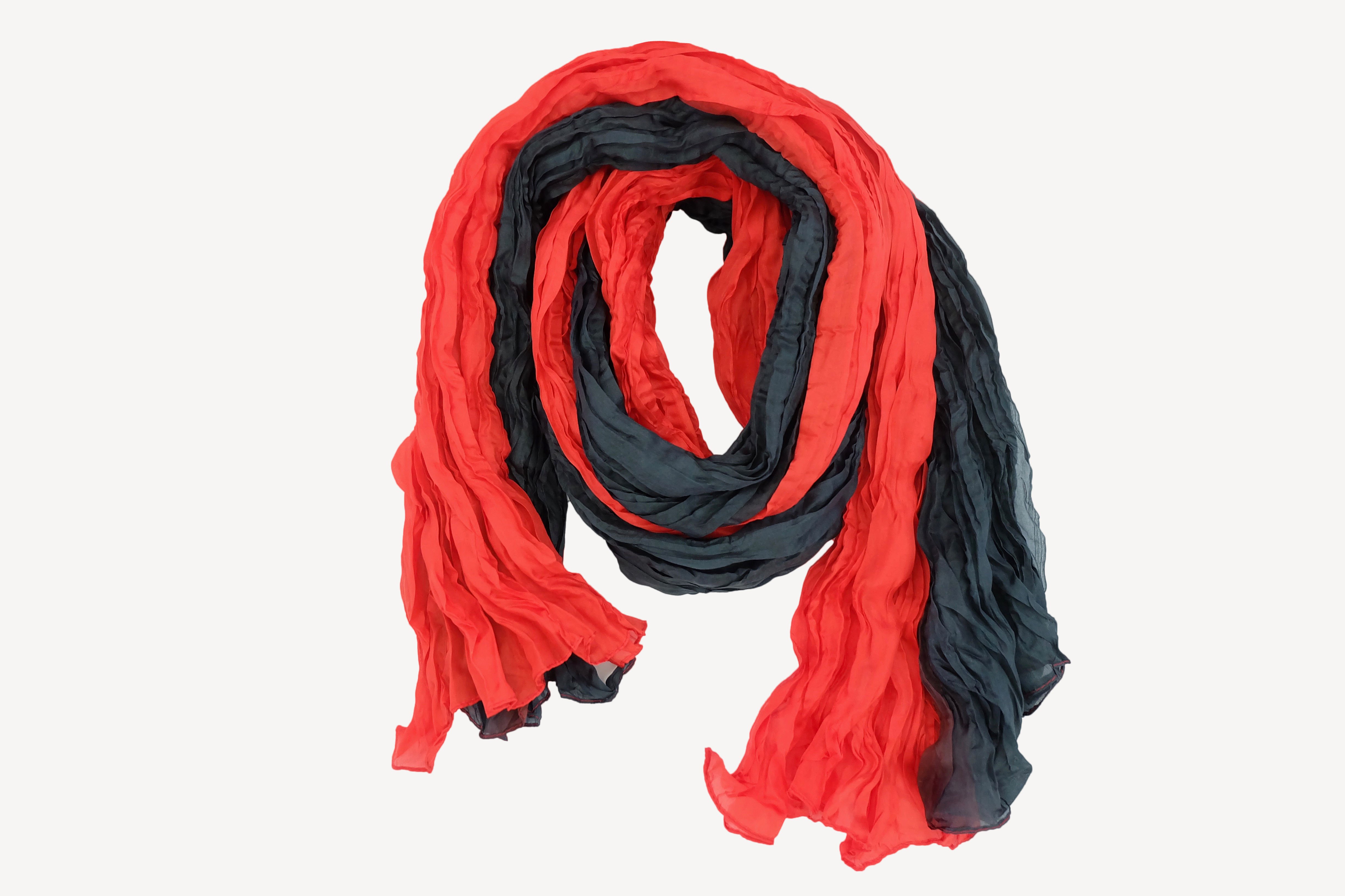Silk crash scarf