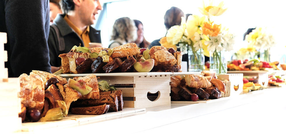 a catering event at a London office