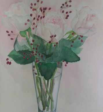 淡いピンクの薔薇