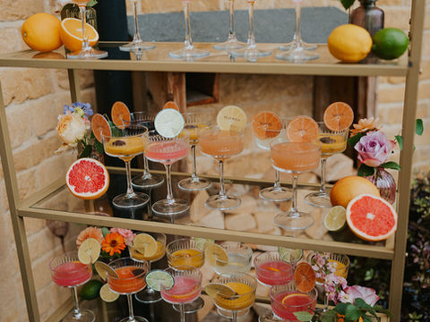 Golden Hour Cocktails, citrus and the confetti shot of dreams in the Cotswolds